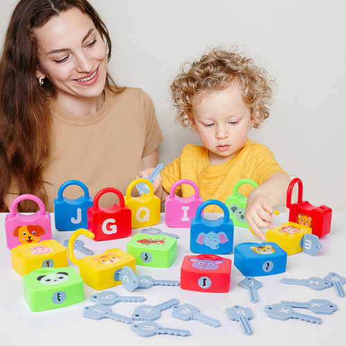 Montessori teaching aids, sensory early education, educational toys, Montessori teaching aids, unlocking exercises, spelling word number games