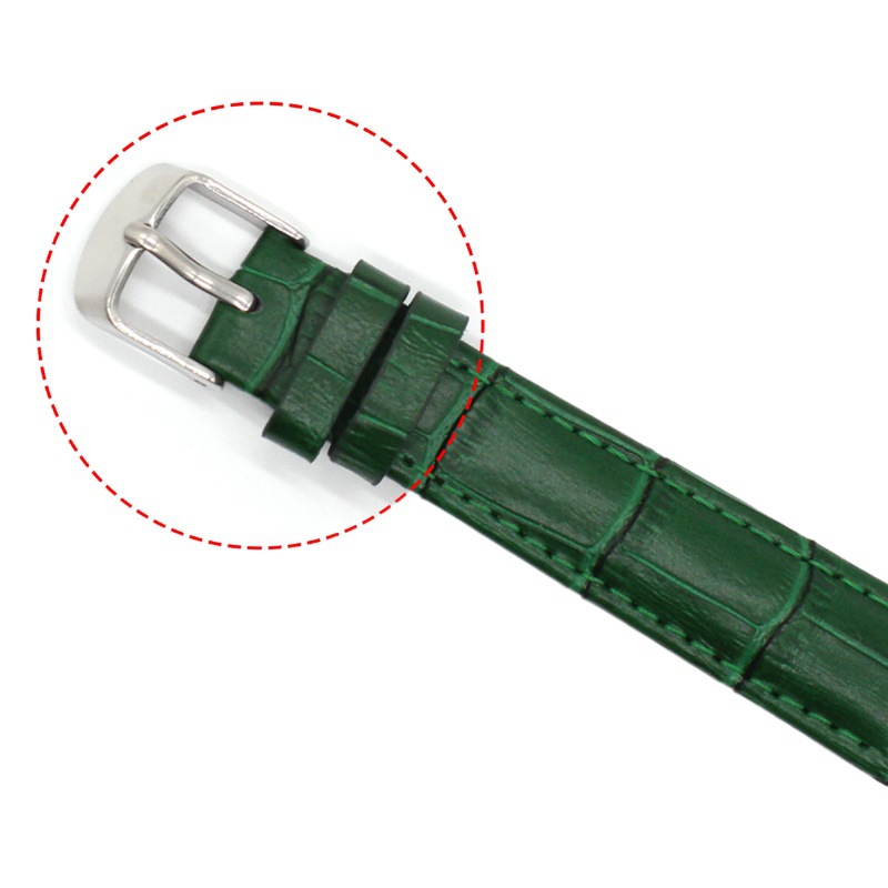 Genuine Leather Watch Strap Suitable for Smart Traditional Watches, Bamboo Pattern, Men's and Women's Watch Accessories, Quick Release Switch, Earrings