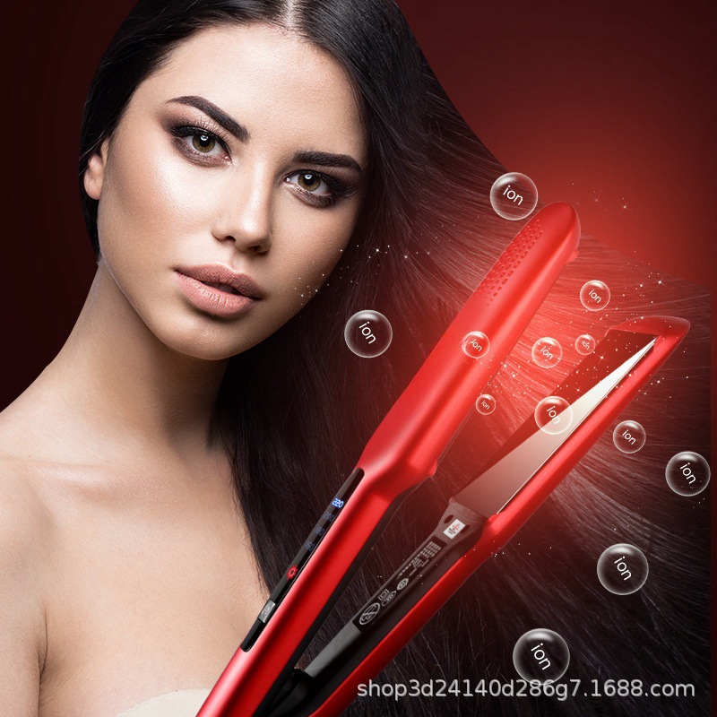 Fronterales fábrica de alisador de cabello al por mayor seco y húmedo doble propósito fijación especial no dañando rizos de cabello recto doble propósito pinza de cabello recto image 5