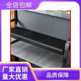 商务办公沙发简约现代铁艺三人沙发会客接待办公室沙发茶几垒德株