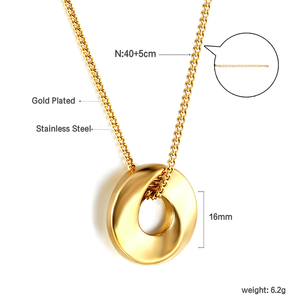 Casual Simple Style Round Insect Heart Shape Stainless Steel Titanium Steel Plating Inlay Pearl Zircon Pendant Necklace display picture 2