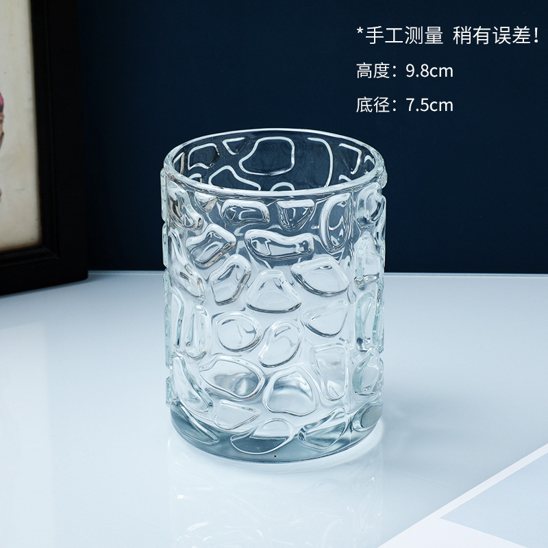 Enjuague bucal hogar vidrio Nordic ins estilo Hotel taza de lavado transparente espesado vidrio taza de beber