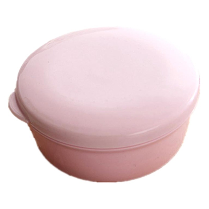 Jabonera Portátil con Tapa de PP Con Tapa, Drenable, Portátil para Viajes y Baño