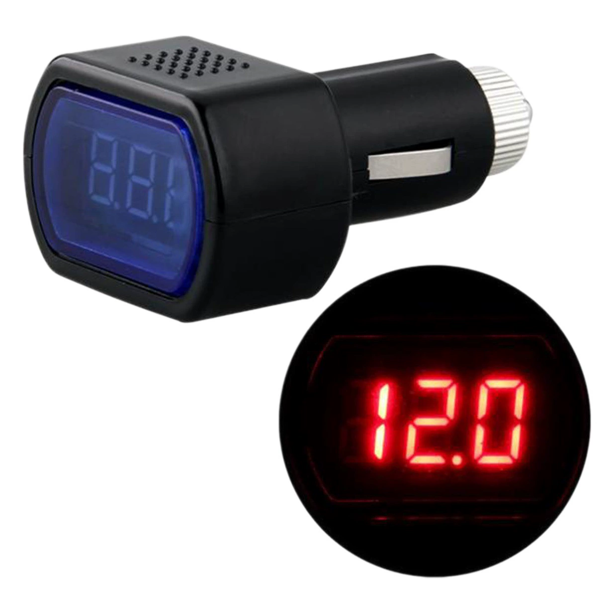 В наличии цифровой трубчатый Мини Автомобильный Вольтметр/цифровой дисплей Автомобильный детектор напряжения/мини-монитор аккумулятора