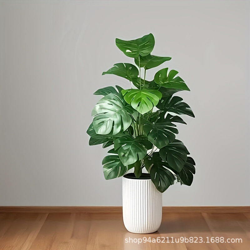 Monstera Artificial Green Plant Fake Flower Ins Style Ornaments Small Potted Plants Scandinavian Living Room Art Ornaments Classy Monstera Artificial Green Plant Fake Flower Ins Style Ornaments Small Potted Plants Scandinavian Living Room Art Ornaments Classy