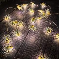 新しいハロウィーンのクモのカボチャのコウモリの形の装飾LEDランプの庭の庭の装飾の銅線のランプの列