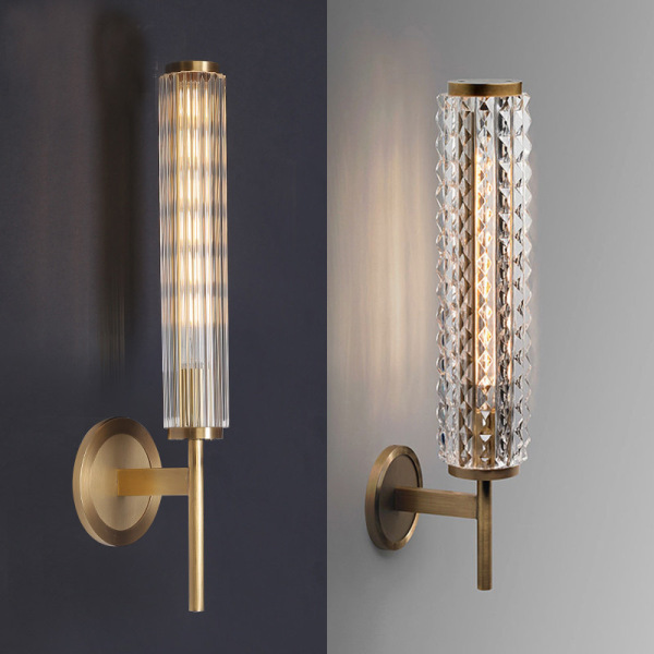 Copper wall sconce for living room