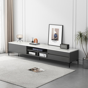 Italian light luxury small apartment TV cabinet simple modern living room storage floor cabinet simple coffee table TV cabinet combination