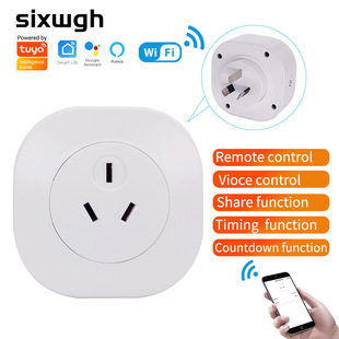Graffiti wifi smart socket voice control mobile phone remote timing countdown smart control Australian gauge plug
