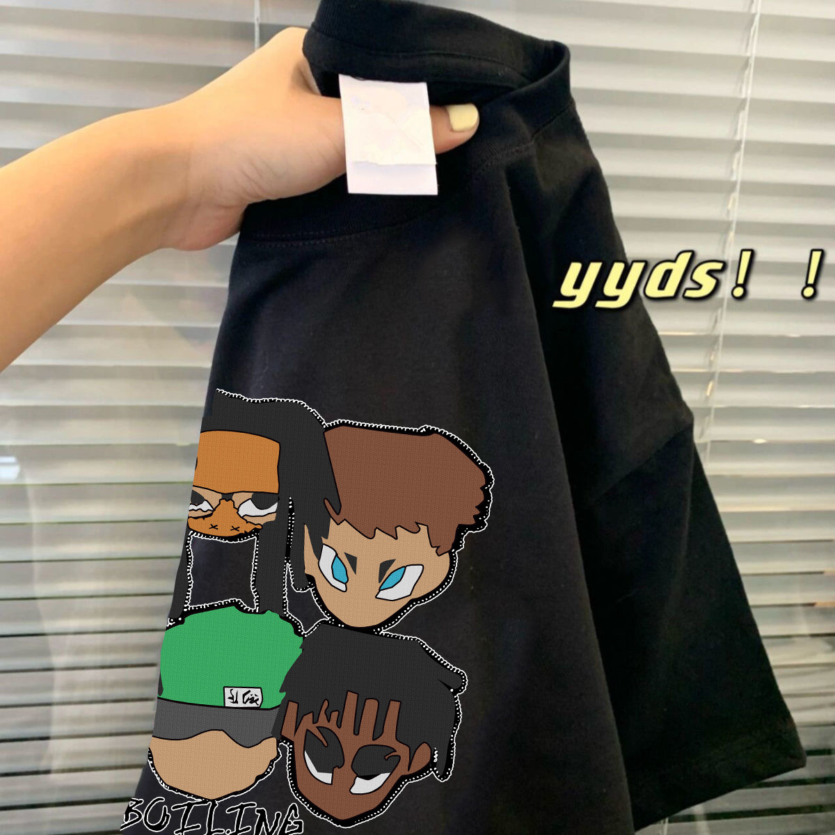 Hielo de seda camiseta de moda suelta de dibujos animados Tigre impreso manga corta Camiseta cuello redondo Mujer verano moda todo partido fresco camiseta Mujer