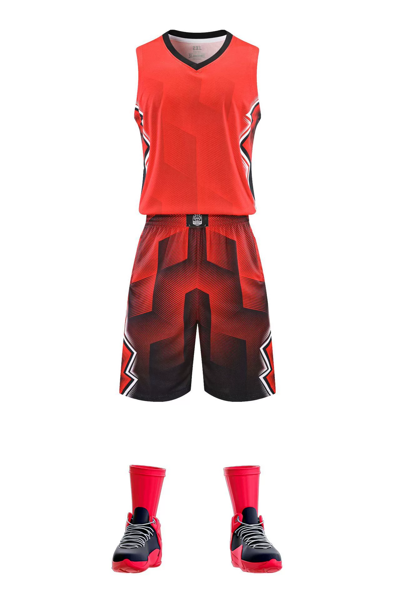 Basketball basketball uniform for training, gradient