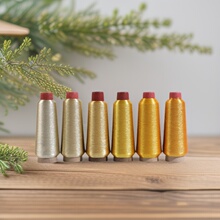 厂家金银线电脑绣花线 DIY手工十字绣花线细银丝线亮丝线现货批发