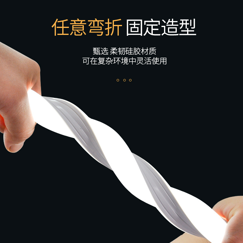 Tira de luz LED de silicona, luz lineal suave, canal de aluminio oculto, luz lineal integrada, tira de luz flexible para techo de sala de estar