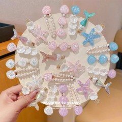 超仙海边珍珠发夹儿童发卡2025新款高级感女童刘海夹碎发边夹头饰