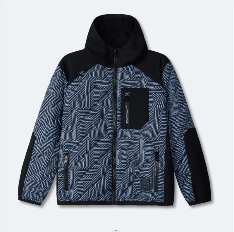 Special offer, high quality 90% white duck down men's hooded nylon down jacket