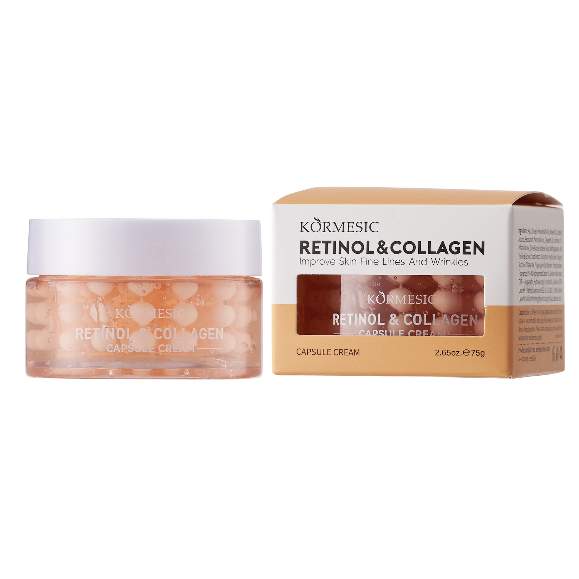Transfronterizo KORMESIC oro y colágeno serie cápsula crema fabricantes de comercio exterior al por mayor humectante