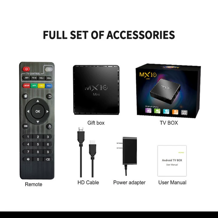 MX10 mini set-top box Android 10 Quanzhi H313 HD smart electric box 2G/16G tvbox