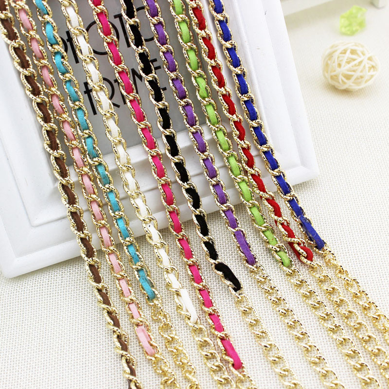 Basic Geometric Solid Color Metal Women's Chain Belts display picture 2