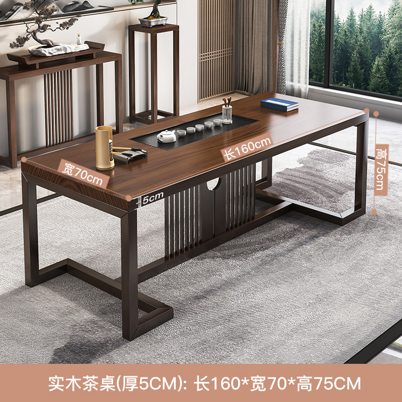 단단한 나무 티 테이블: 160*70*75cm