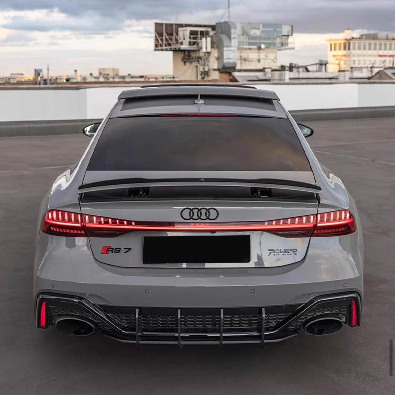 Suitable for Audi RS6/RS7 rear spoiler rear blade car modification parts rear lip air knife modification