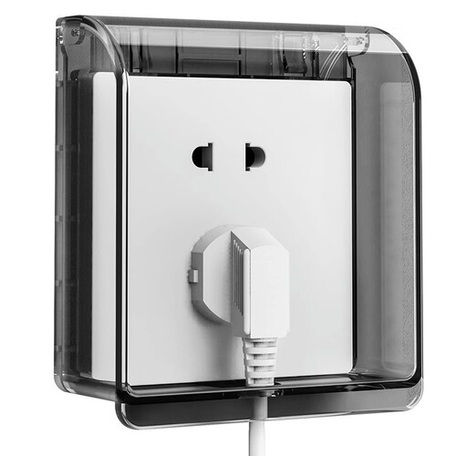 Type 86 adhesive waterproof socket box bathroom bathroom switch waterproof cover protective cover plug water protection box