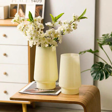 欧式简约海浪花瓶仿真花干花水培花器玻璃花瓶家居玄关装饰摆件