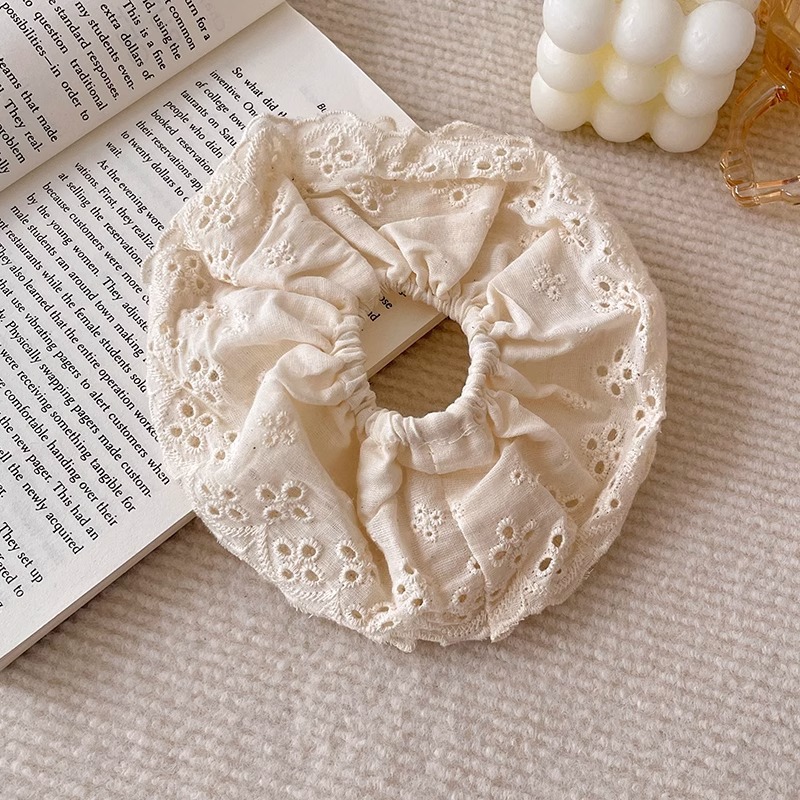 8 encaje blanco de arroz