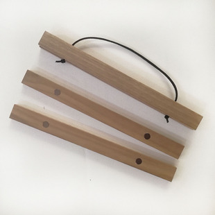 Export Magnetic Hanging Scroll Solid Wood Picture Core Clip Strip Poster Hanging Picture Light Luxury Black Walnut Solid Wood Magnetic Photo Frame Strip