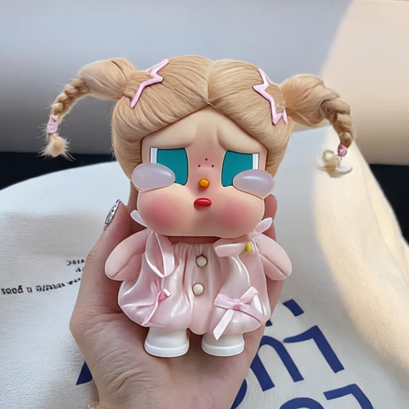 Only Doll Clothes】Suitable for Crybaby Crying Doll Clothes Gulu Gulu Outfit 12cm Pink Angel Dress Set