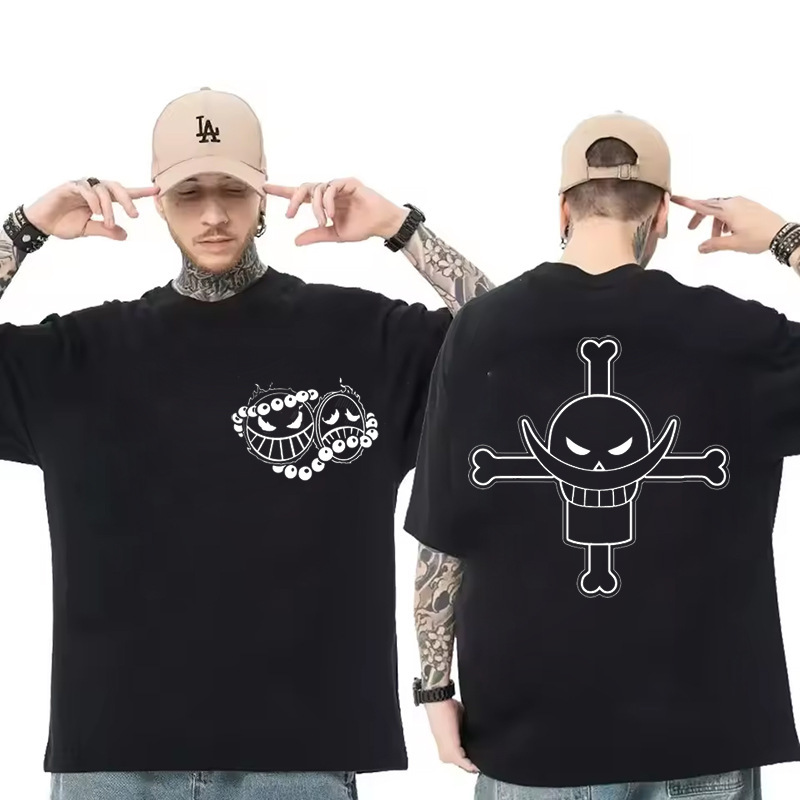 Aliexpress Cross-Border Hot Selling One Piece Printed Round Neck Short-Sleeved T-Shirt Loose European Size Modal Drop Shipping