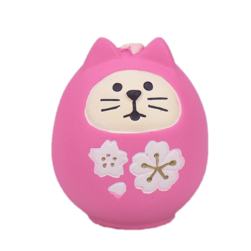 Zakka Traveling Cat Cherry Blossom Viewing Party Mount Fuji Cat Ornament Photo Props Miniature Resin Ornament Gift