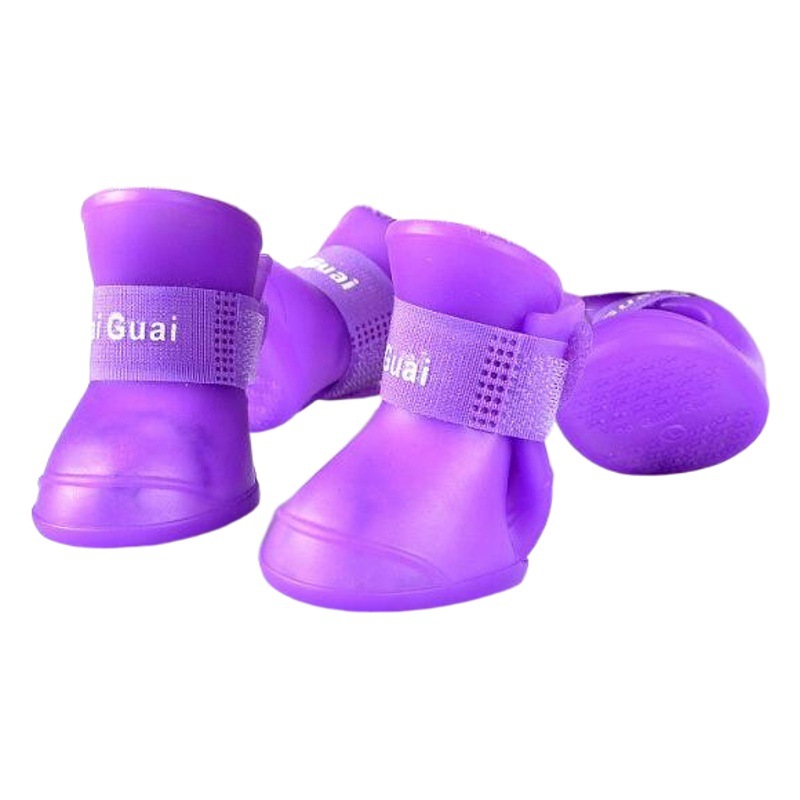 Pet Dog Rain Shoes, Four-Season Anti-Mud Water, 4-Pack/Set, Cross-Border Pet Supplies, Ready Supply and Wholesale