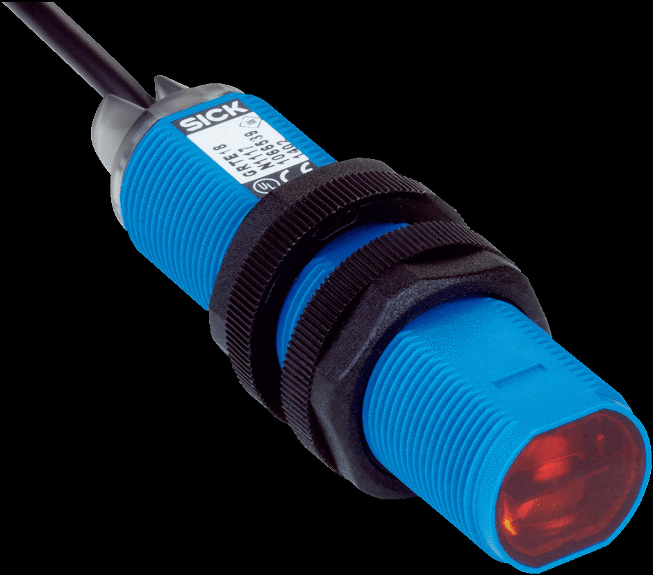 德国品牌圆柱形光电传感器GRL18-P1137 订货号: 1066554