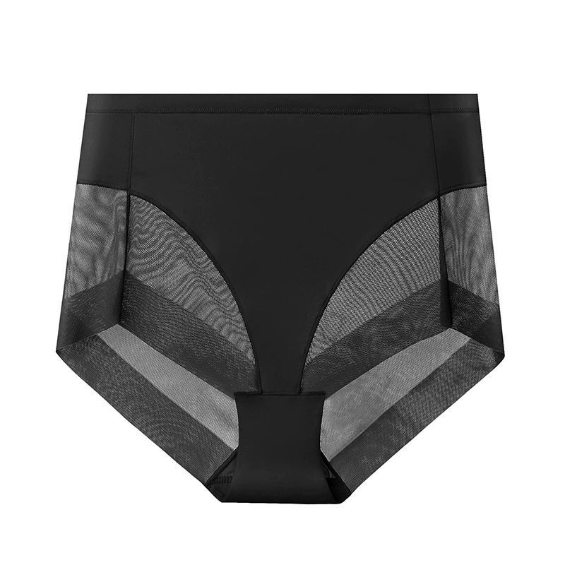 High‑Waist Lace Cotton Panties, Thin Breathable Fabric, Plus Sizes S–3XL