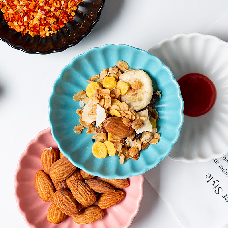 Commercial Creative Ceramic Matte Glaze Soy Sauce Plate Dipping Plate Home Restaurant Vinegar Plate Condiment Plate Snack Plate Wholesale