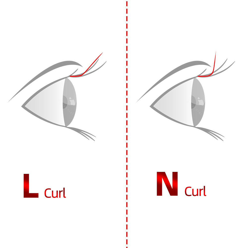 NAGARAKU caramelo marrón 0.07L N zorro de gran angular de un solo pelo redondo tomar pestañas de floración suave más natural