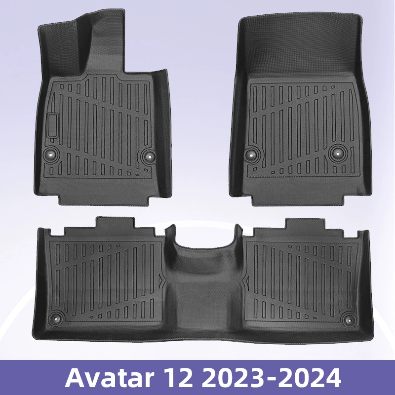 Подходит для Avatar 12 2023-2024, коврики из ТПЭ, 3D всепогодный материал, коврики из ТПЭ, коврики в багажник