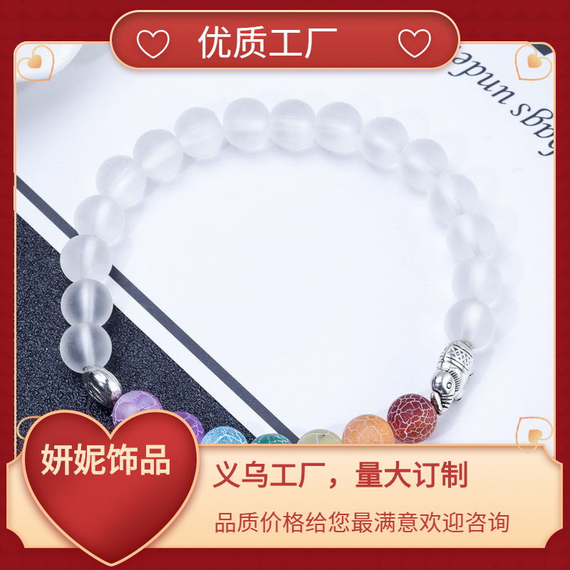 retro agate bracelet for yoga handmade