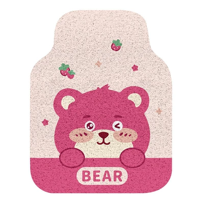 Avtomobil döşəmə paspasları: Easy to Care For, Universal Car Floor Mats - strawberry-bear-5050cm-one-piece-of-back-wire-loop