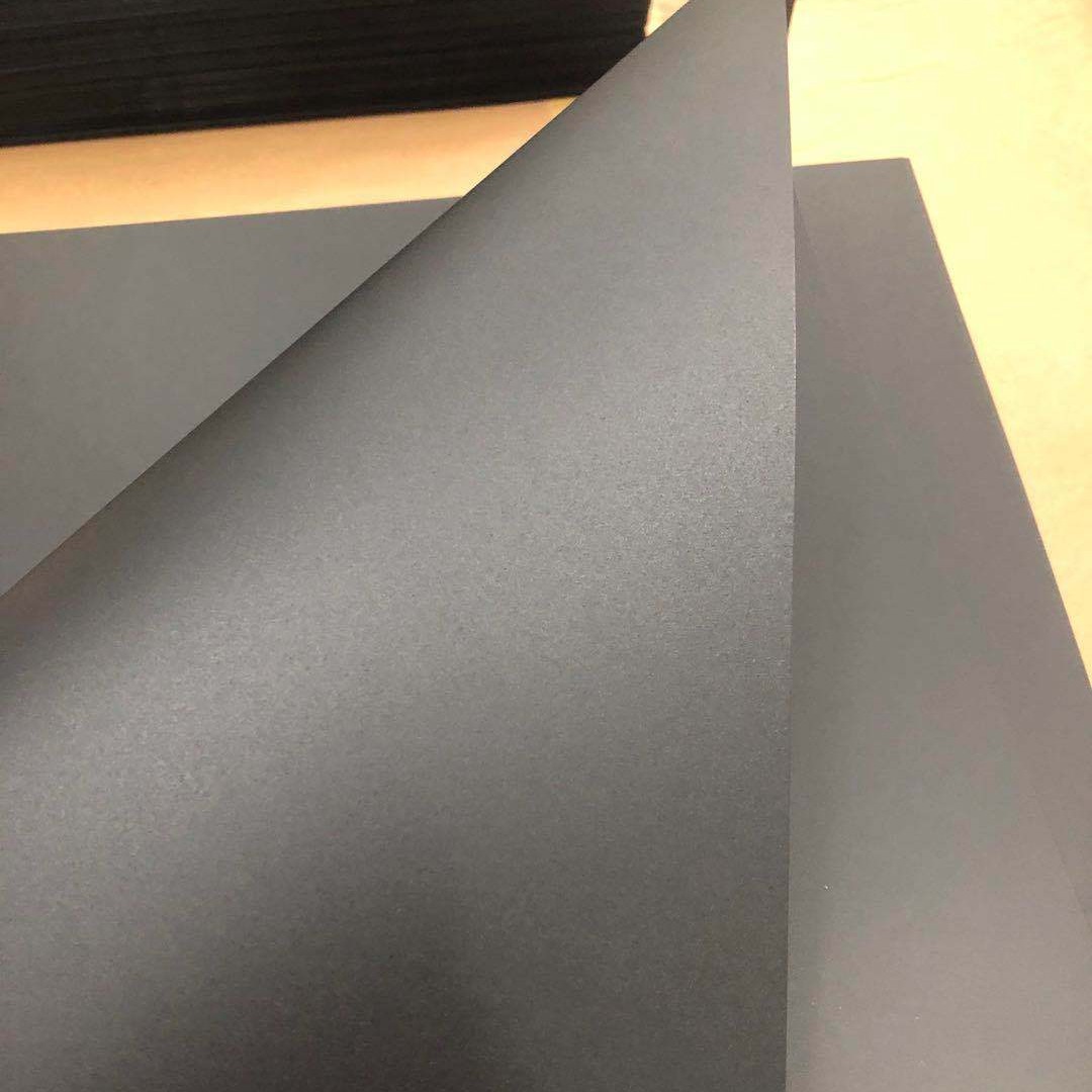 0.43mm无卤黑色磨砂PC绝缘垫片防火PP胶片 0.25 0.76黑色磨砂PC