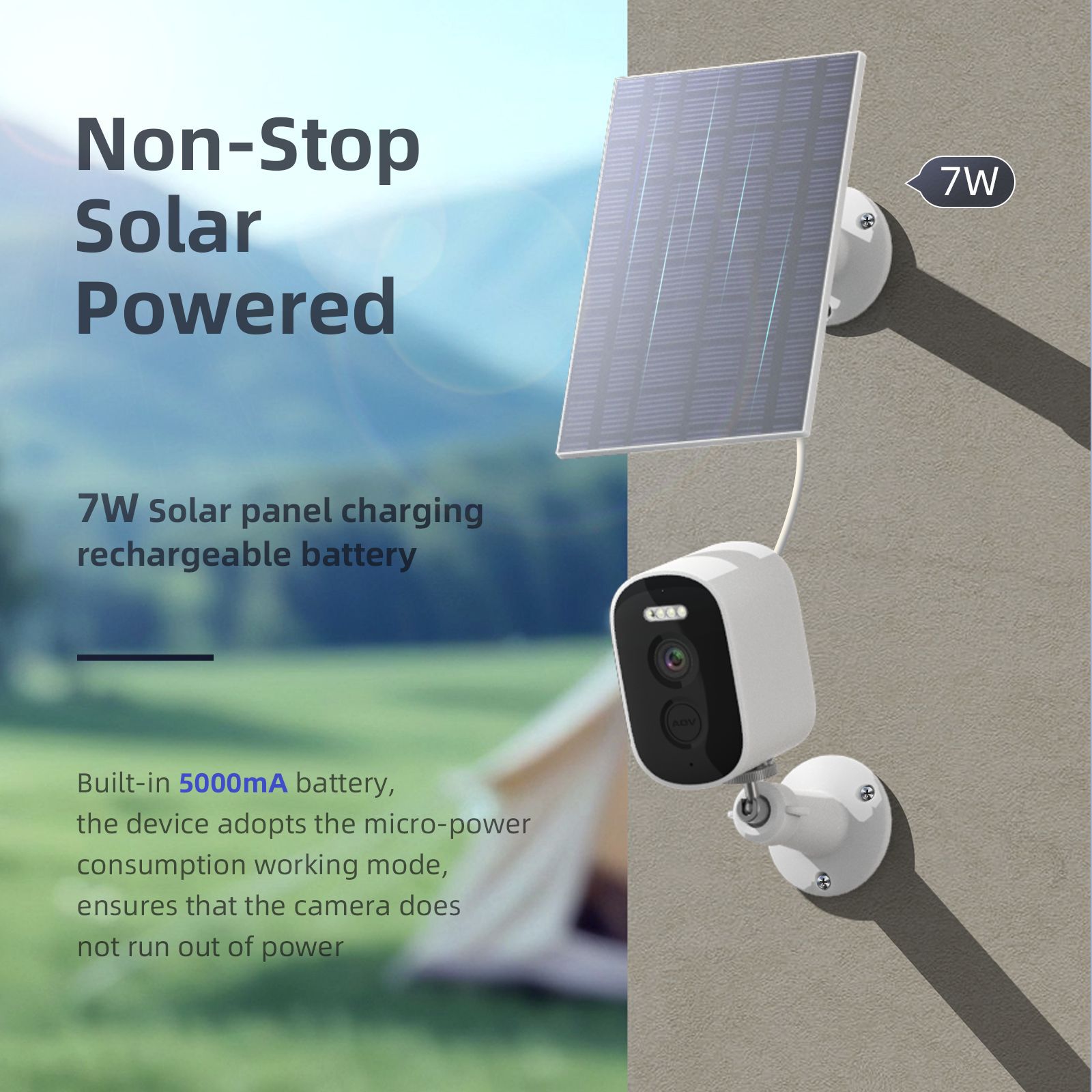 Fuente de fábrica al aire libre cámara AOV Oriente Medio Asia Pacífico 4G energía solar micro energía monitoreo inteligente transfronterizo nuevo 2