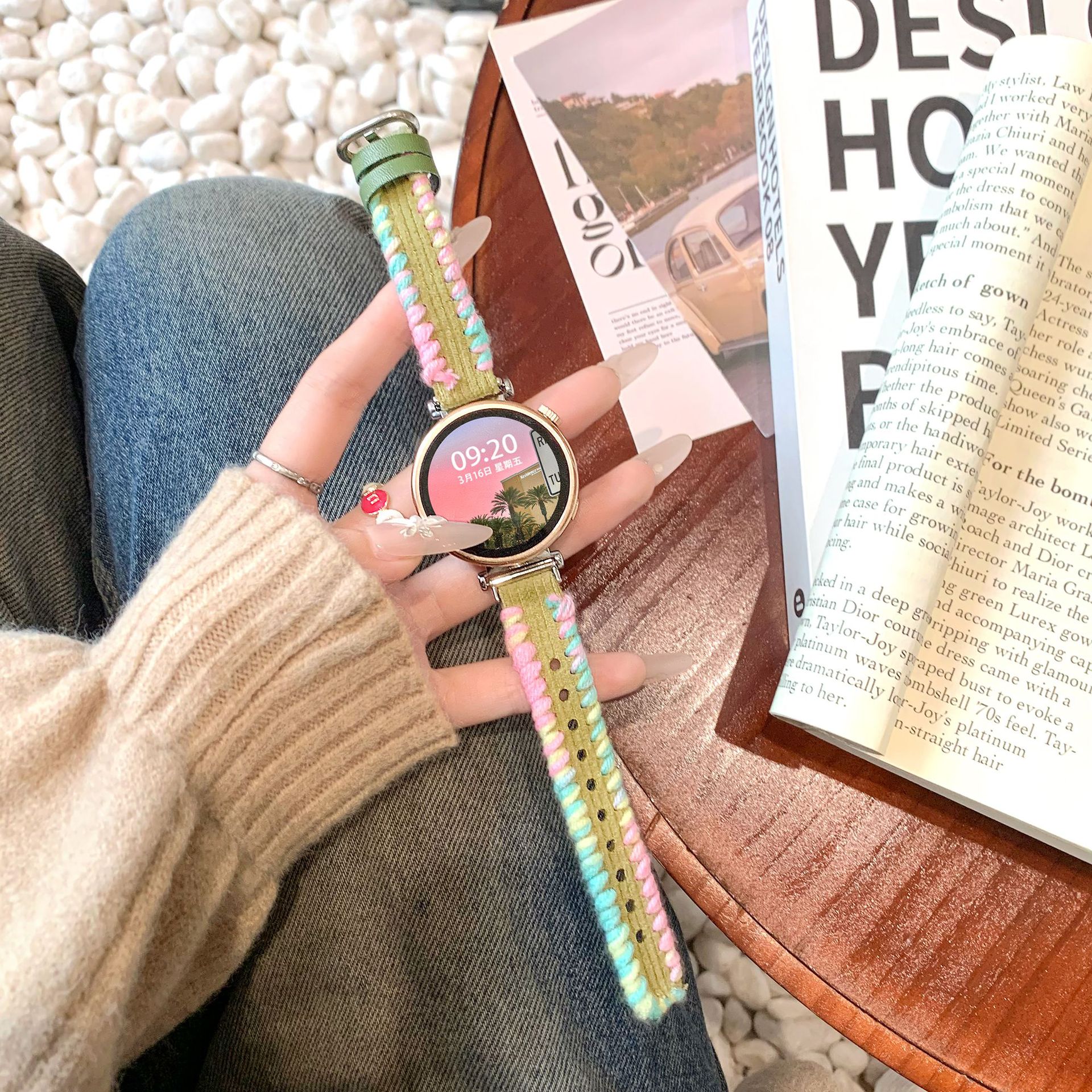 For Huawei GT5 Watchband Watch4/3Pro Watch GT3 Autumn Winter Huawei GT4 Woven GT2 Girls Watchband