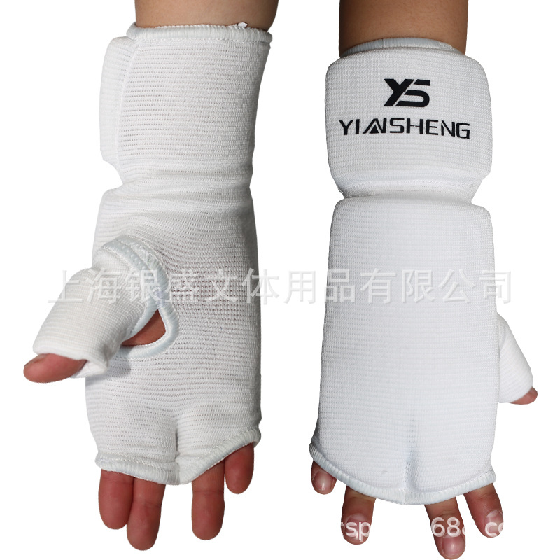Karate Gloves Hand Guards Fingerless Half-Finger Children Adult Taekwondo Wrist Fighting Sanda Boxing Combat