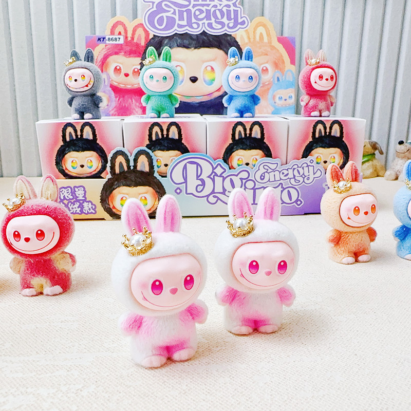 クロスボーダー labubu ラブブ人形かわいいブラインドボックスフロントハイエネルギーシリーズ樹脂植毛装飾品ハンドフィギュアブラインドバッグ|undefined