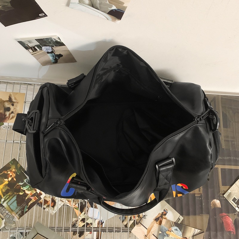 Bolsa de yoga de gran capacidad bolsas de viaje de hombres y mujeres portátiles de fitness secos y húmedos separación de bolsas de hombro de hombro independientes almacenamiento de zapatos