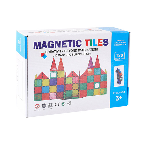 Bulk purchase colored window magnetic tiles children's building blocks puzzle magnetic construction toys space building