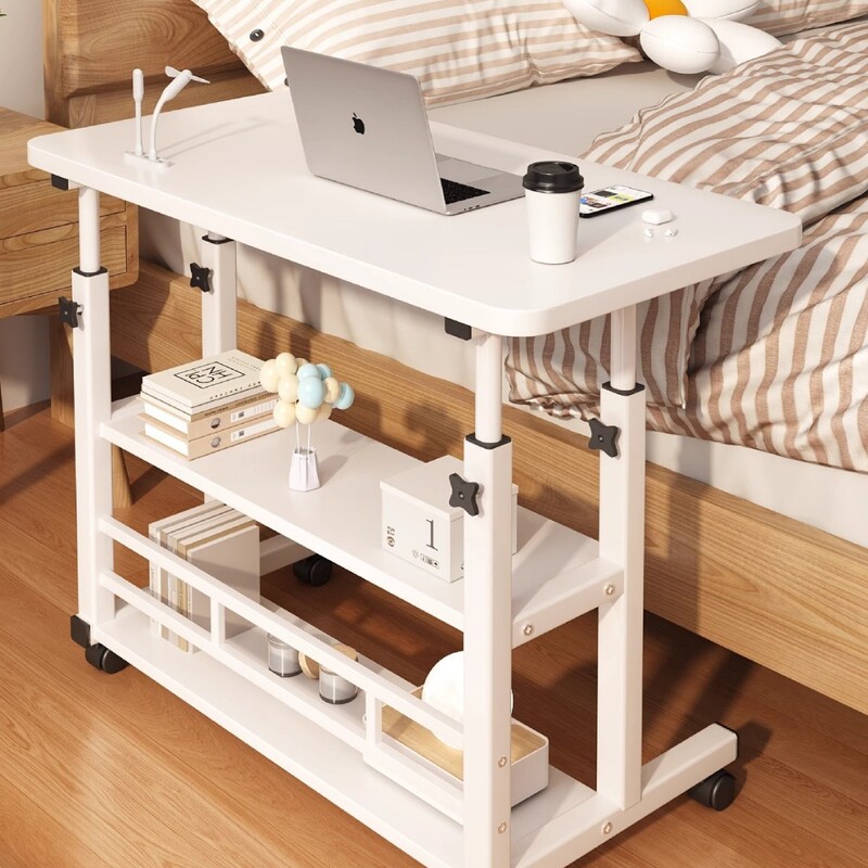 Bedside Table with Wheels Simple Small Table Bedroom Home Student Desk Simple Lifting Dormitory Lazy Computer Desk Bedside Table with Wheels Simple Small Table Bedroom Home Student Desk Simple Lifting Dormitory Lazy Computer Desk