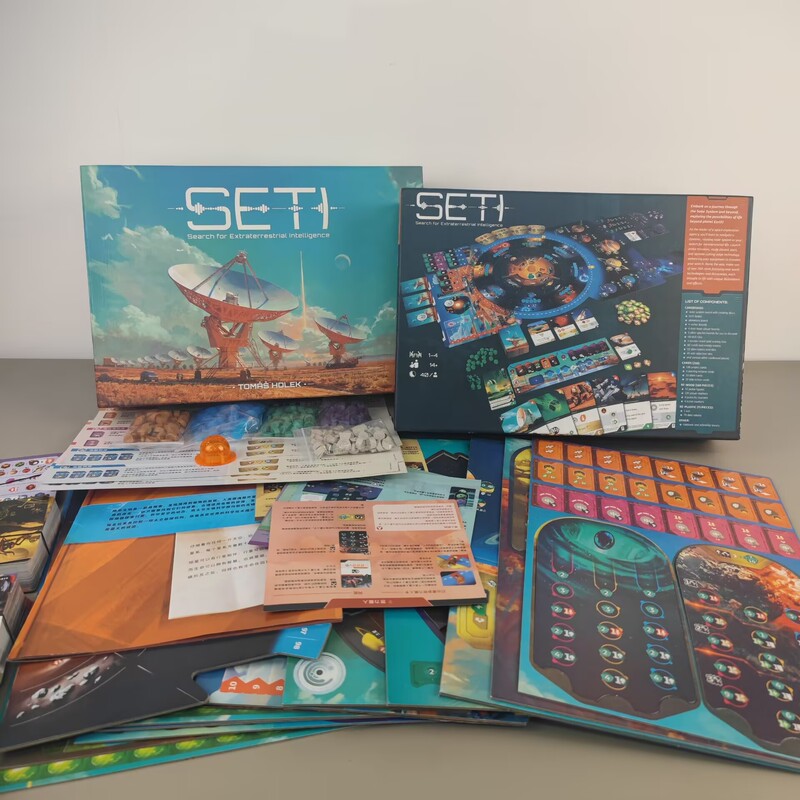 Seti Overseas Civilization Board Game Card Chinese and English German Style Multiplayer Happy Party Hand Card Management Sky Adventure Science