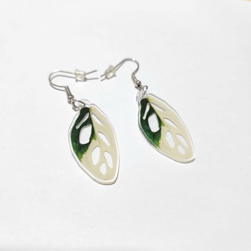 1 Pair Vacation Leaves Arylic Drop Earrings display picture 6