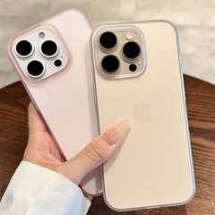 超薄型研磨ケースはiphone16 promax携帯ケース15pro透明厚さレンズの大穴ケースに適用されます。